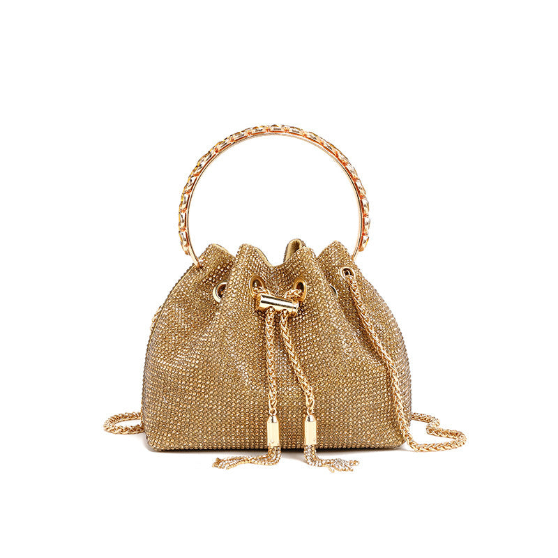 Wholesale Rhinestone Acrylic Fashion Diamond-encrusted High-end Evening Handbag Chain Bag Shoulder Bag